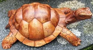 Деревянная фигурка ручной работы "Черепаха" 40 см